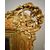 Grande specchiera dorata Luigi XV  cm.118 x 142