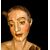 Scultura lignea policroma raffigurante busto di San Sebastiano.Italia.