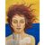 Dipinto arte Contemporanea XX secolo Conchita “Donna con conchiglia “ olio su tela mis cm 71 x cm 58  
