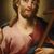 Antique painting depicting Christ from the 18th century