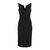 Celine Deep V-neck Wrapped Black Dress - '10s