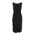Celine Deep V-neck Wrapped Black Dress - '10s