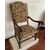 Antique spool chair in walnut wood     