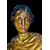 Scultura lignea dorata e  policroma raffigurante Santa Marta e il drago.Italia