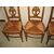 Four chairs in walnut straw &quot;Vintage never used&quot;     