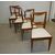 Quattro sedie in rovere antiche. Epoca metà 1800 