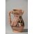 Viterbo XV Century, Pitcher with twisted handle, polychrome majolica     