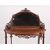 Antique English canterbury from 1800 in walnut and walnut burl music console     