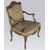 Antique Italian Louis XV armchair from the 1950s in lacquered wood     