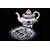 Servizio da tè in porcellana composto da 16 pezzi