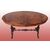 Tavolino da salotto irlandese del 1800 in radica di noce con basamento intagliato riccamente