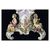Candelabro a 7 fiamme in porcellana Meissen decorata