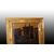 Bellissima specchiera verticale francese stile Impero dorata del 1800