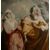 Stupendo olio su tela "L'entrata della Vergine Maria E San Giuseppe a Betlemme" F. Maury (1861-1933)