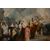 Stupendo olio su tela "L'entrata della Vergine Maria E San Giuseppe a Betlemme" F. Maury (1861-1933)