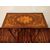 Tavolino da gioco olandese rettangolare del 1800 riccamente intarsiato 
