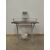 Toilette portacatino e vasino in ferro smaltato con piano in marmo - lavandino