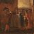 Antique genre scene painting from 18th century