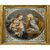 La Sacra Famiglia con uccellino,  Olio su vetro,  Seguace di Simon Vouet (1590 - 1649)