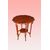 Tavolino a 6 gambe vittoriano del 1800 in legno di mogano con piano smussato