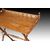 Tavolino con piano a vassoio del 1800 in legno di rovere