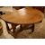 Antico tavolo francese del 1800 ovale con aletto in massello di rovere