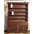 WALNUT BOOKCASE WITH 4 OPEN DOORS AGE 800 cm L176xP39xH252     