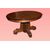 Tavolo ovale allungabile francese del Luigi Filippo del 1800 in legno di noce con bordo ebanizzato