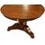 Antico tavolino francese del 1800 circolare stile Direttorio in legno di mogano