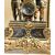 al239 - trittico in bronzo formato da orologio e candelabri