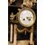 AL296 - Trittico con orologio, in marmo e legno laccato, epoca '800