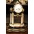 AL296 - Trittico con orologio, in marmo e legno laccato, epoca '800