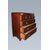 Cassettone 5 cassetti inglese stile Regency del 1800 in legno di mogano