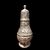 Spargizucchero in argento con motivi  animali,rocaille e medaglione con iniziali incise.Titolo 925.Punzone Sterling.Sigla :Howard & Co,1893. New York