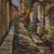 Dipinto italiano paesaggio ad olio in stile impressionista
