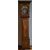 Orologio a colonna intarsiato stile Biedermeier del 1700 Nord Europa in legno di mogano