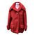 Prada Giacca in Pelliccia Col. Fur Alpaca Caban 38