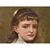 ANCIENT PAINTINGS, PORTRAIT OF A YOUNG GIRL, OIL PAINTING ON CANVAS, 1800s. (QR407)     