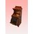 Mobiletto porta carbone inglese stile Vittoriano del 1800 in mogano con intarsi