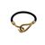 HERMES Bracciale in Pelle Col. Nero Jumbo Hook