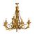 Lampadario a otto luci in bronzo dorato, Francia, stile Luigi XVI, fine XIX secolo 
