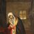 Grande dipinto antico Santa Veronica del XVII secolo 