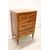 Piccola cassettiera legno di noce intarsiato tardo Luigi XVI 
