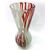 Murano vase - White and red     