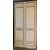 ptl487 white lacquered door with golden frames, mis. cm 126 xh 262     