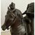 Antica scultura lombarda monumento equestre Bartolomeo Colleoni