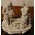 Antica coppia di porcellane Biscuit francesi del 1800 raffigurante la semina con personaggi