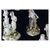 Coppia di bellissimi candelabri manifattura Meissen in porcellana policroma a 5 fiamme