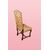 Gruppo di 4 sedie italiane del 1800 in stile seicentesco in legno di noce 