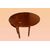 Tavolo grande consolle a mezzaluna allungabile a 3 metri del 1800 francese in legno di mogano stile Luigi Filippo